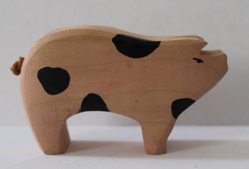 Schwein groß Kopf oben