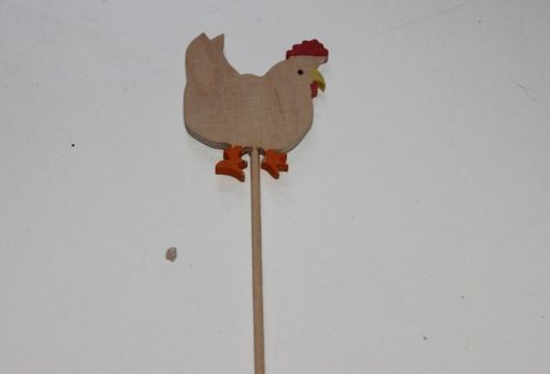 Hühner auf Stab